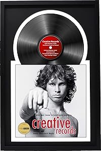 Creative Picture Frames 16" x 24" Jukebox Record Frame and Double Black-White Matting Displays Album Cover with 33 Vinyl LP
