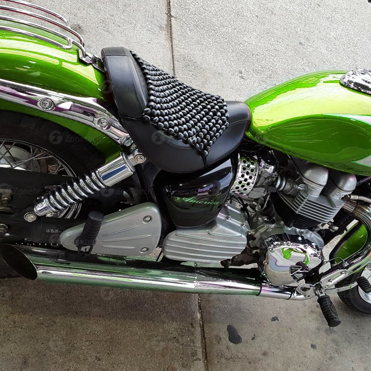 Zone Tech 2x Wooden Beaded Car Seat Chair Motorcycle Cover Cushion Pad Massage eBay