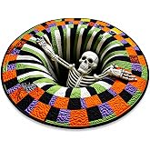 3D Halloween Rug, 32 inches | Optical Illusion 3D, Soft Crystal Velvet Fabric, Indoor Halloween Decor