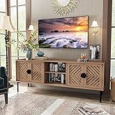 ARTPOWER 63" Modern TV Stands for Living Room, Long Entertainment Center with Storage, TV Console for 55 60 65 70 Inch TV, Bedroom TV Cabinet with Doors, Wood Media Console, Television Stand, Wood
