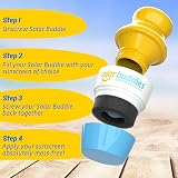 Solar Buddies Sunscreen Applicator 2 Pack Refillable Roll on Sponge Kids Adults view 4