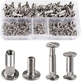 VooGenzek Connecting Bolts and Screws 50 Sets M4 Nickel Furniture Fasteners view 1
