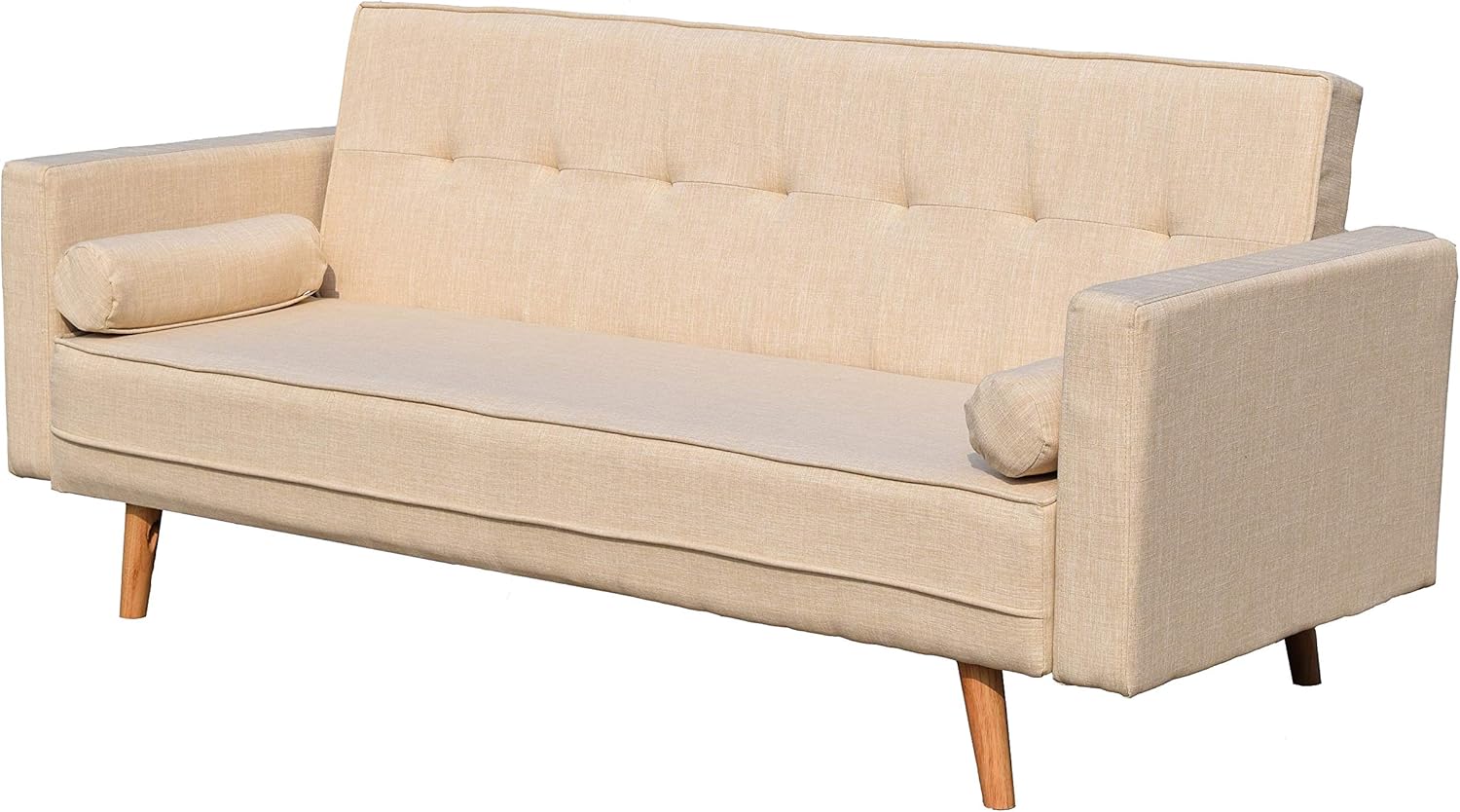 Home & Kitchen Blue Cherry Tree Furniture NORA 3Seater Fabric Sofa Bed