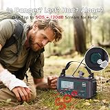 ROCAM Wind Up Solar Radio DAB/FM 5000mAh Power Bank SOS Light Blue view 7