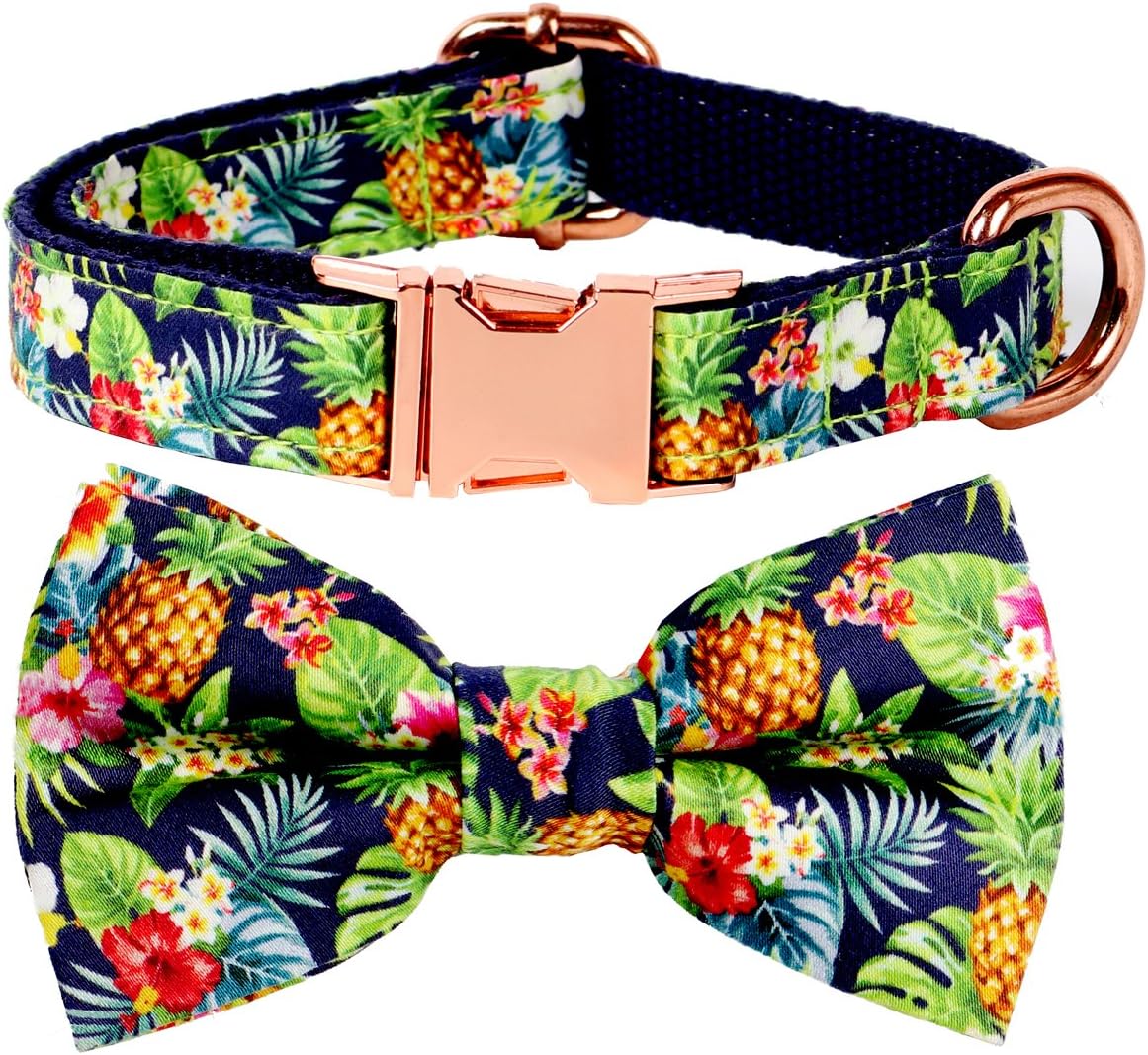 csspet Cat and Dog Collar Bow Tie, Detachable Bowtie, Adjustable Collar