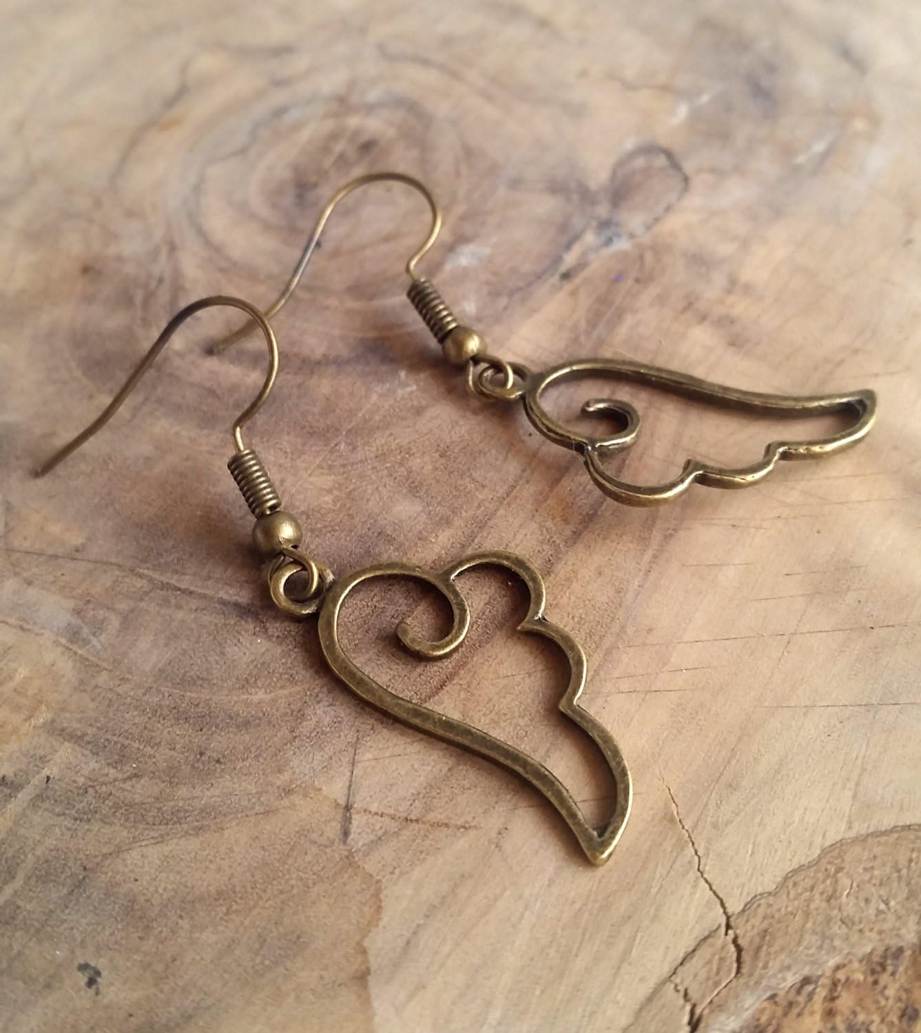 Kawaii Angel Wings Earrings - Manga Dangle Earrings