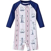UMELOK Baby Boy Swimsuit Full Zipper Toddler Bathing Suit UPF 50+ Sun Protection One Piece Rashguard Swim Suit