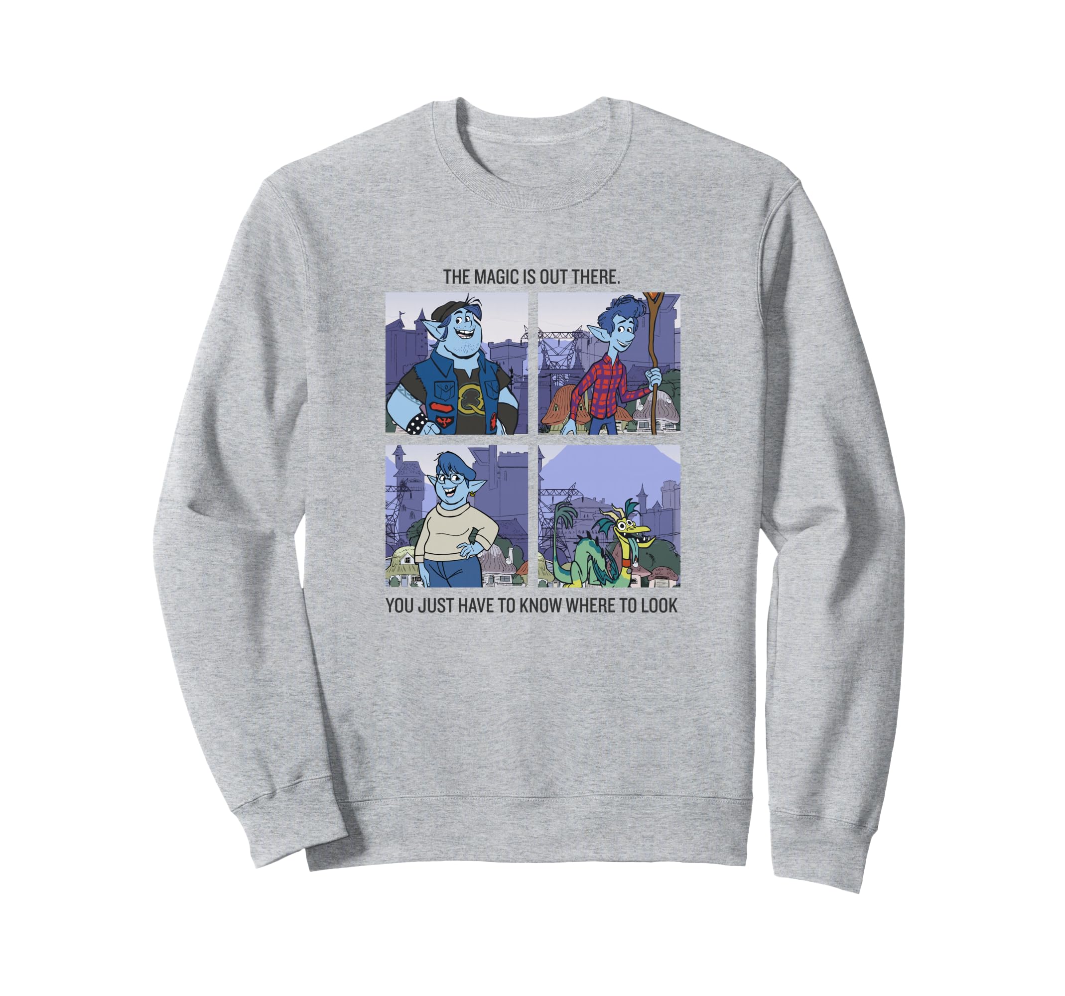 Disney Pixar Onward The Magic Is Out There Panels Sweatshirt