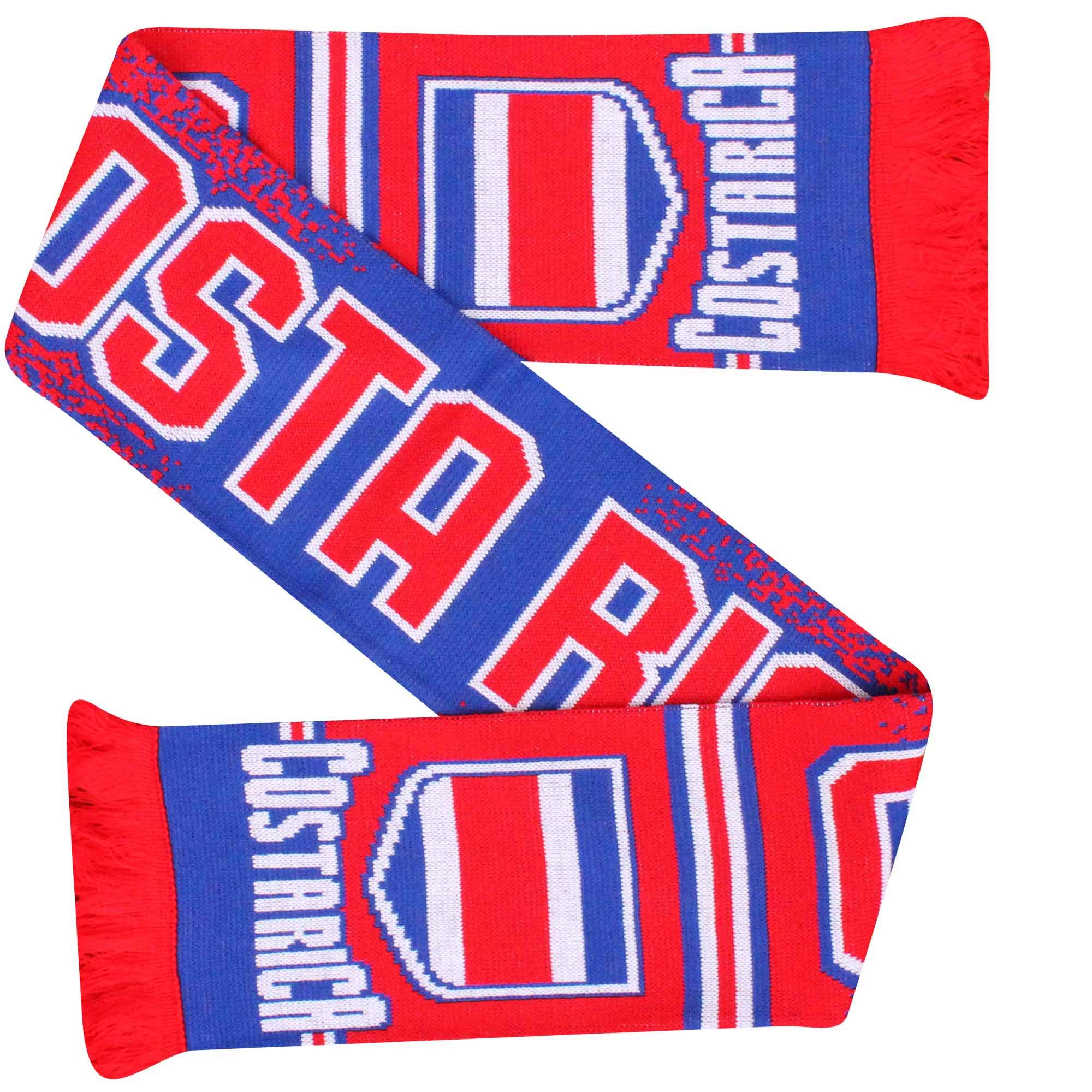 Costa Rica New World Cup Football Scarf (100% Acrylic)