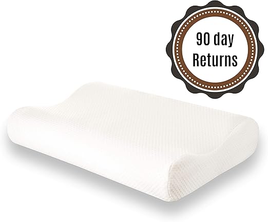 Amazon Com Cottenberg Memory Foam Contour Pillow For Neck And