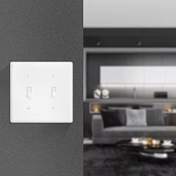 Decorator Wall Plate Double Toggle Light Switch