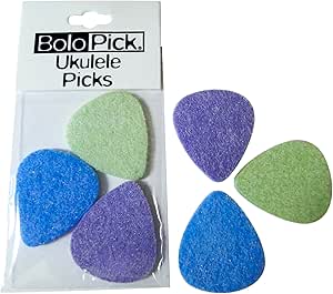 BoloPick Felt Picks for Ukulele 6 Pack (An Original Recipe)