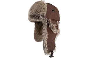 IFURHATAL Winter Trapper Hat for Men Women Faux Fur Winter Hat Ushanka Hat Bomber Hat