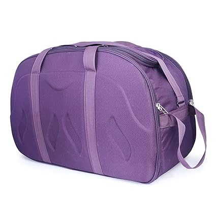 Bags Bazar Polyester 35 L Purple Soft Sided Travel Trolley Duffle Bag (20x8x14 Inch)