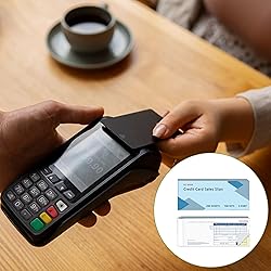 100 Sets Long Credit Card Sales Slips 7.9 * 3.3