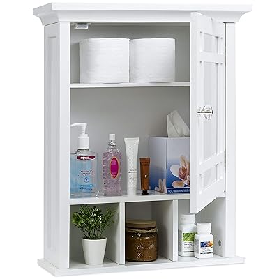 Best Choice Products Bathroom Vanity Mirror Wall Storage Cabinet