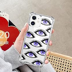 LuGeKe Evil Eyes Case for iPhone XR,Fashion