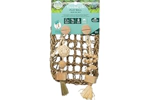 Oxbow Enriched Life Play Wall, Rabbit & Guinea Pig Toy, Enrichment for Bunny, Guinea Pig, Hamster, Rabbit, Chinchilla, Rat, Chinchilla Cage Accessories, Bunny Accessories for Cage, Small