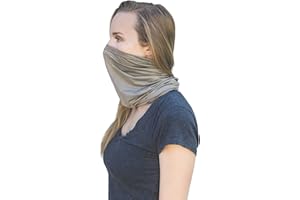 Halsa EMF Protection Multifunctional Wrap, Hat, Head Scarf, Face Covering. High Elastic Silver Fabric. EMF Blocking Radiation Protection from Cell Phones, WiFi, Smart Meters, Routers, 5G.