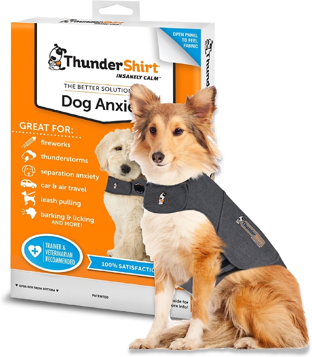 Thundershirt Dog Calming Jacket Large Grey Anxiety Coat