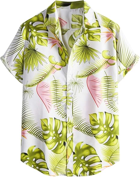 Amazon Co Jp Xlpaxhong アロハシャツ メンズ 半袖シャツ トロピカル ココナッツの木 ビーチシャツ 祭り 海外旅行 速乾 超軽量 イベント 通気性 ファッション ハワイ風 ホーム キッチン