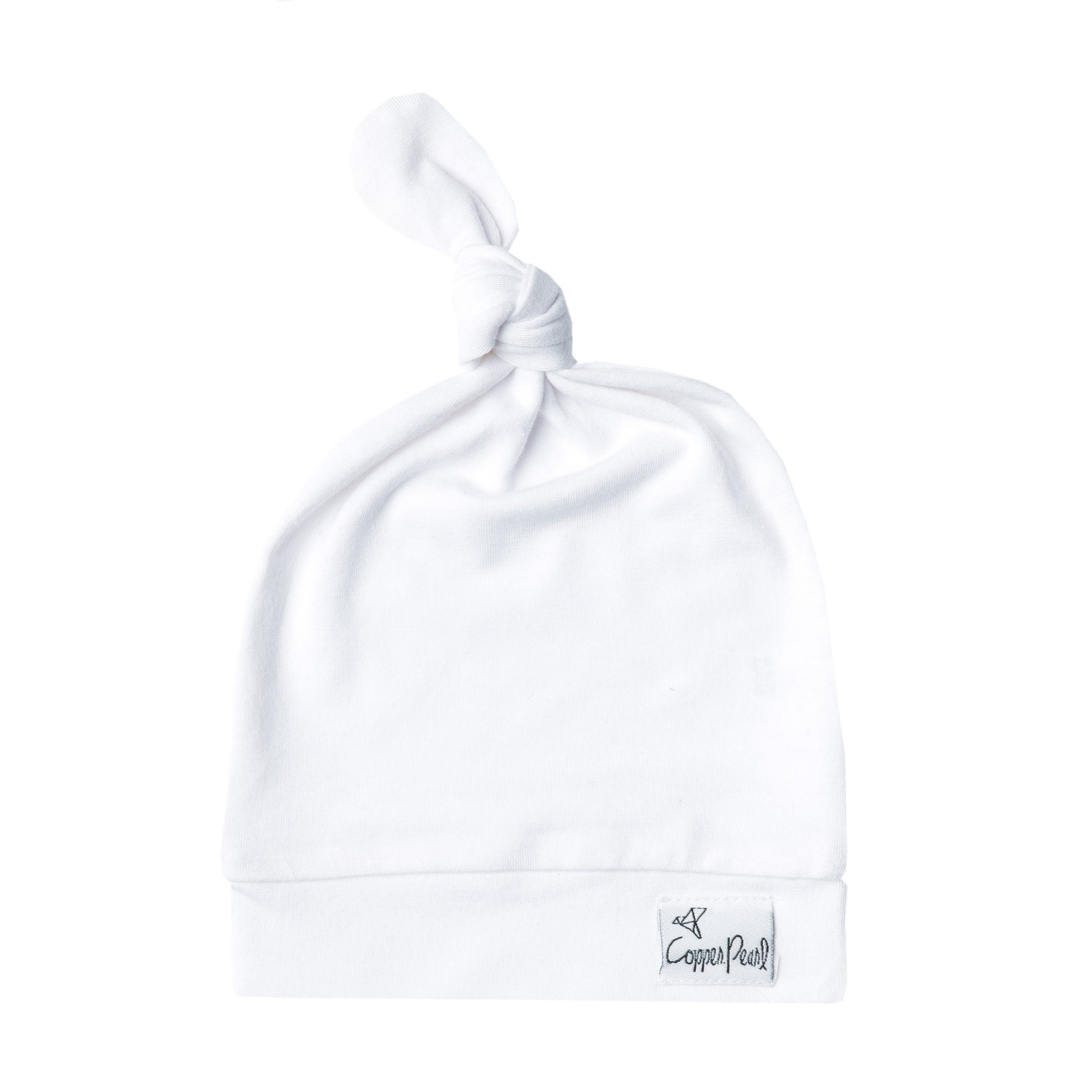 Baby Beanie Hat Top Knot Stretchy Soft for Boy or Girl