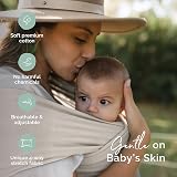 Boba Baby Wrap Carrier Original Beige 7–35 lbs Hands-Free Ergonomic view 4