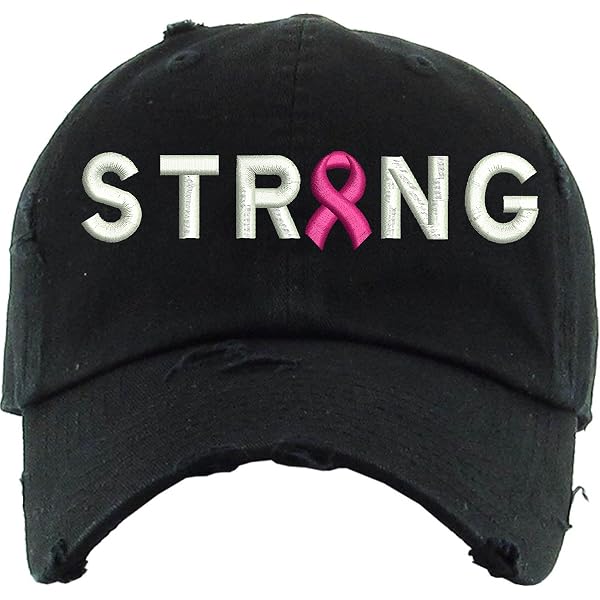 Casquette Baseball Octobre Rose - Ruban Cancer Du Sein Brodé, Unisexe, Réglable - Pour Soutenir La Cause