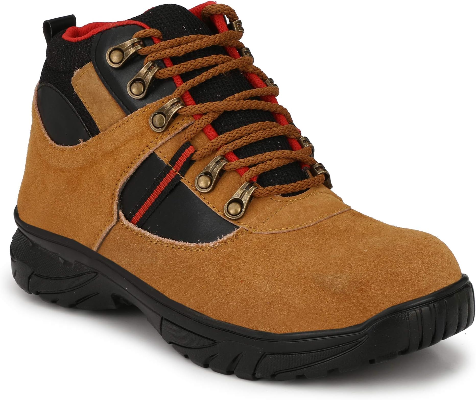 Fashion Tree TW19 Men's Tan Timberwood Leather Steel Toe Safety Shoe -UK 9