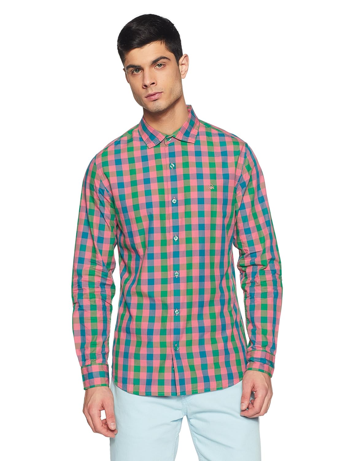 united colors of benetton men's dress shirt