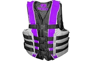 HARDCORE WATER SPORTS High-Performance Hardcore Adult Life Vest | USCG Approved Safety Flotation Device for Water Sports, Boating, and Outdoor Adventures | Fully Enclosed and Designed for Max Visibility