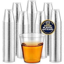 1000 Plastic Shot Glasses - 2 Oz Disposable Cups