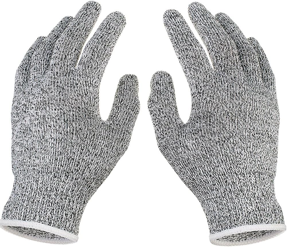 CawBing Anti-Cut Gloves MH-F081 Food Grade Level 5 Breathable Gloves Protection for Cooker Butcher