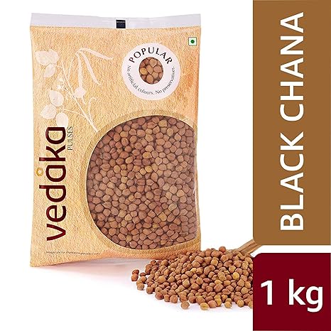 Amazon Brand - Vedaka Popular Black Chana, 1 kg