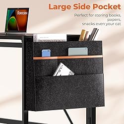 SOROGRA Folding Desk with Storage Pocket for Small