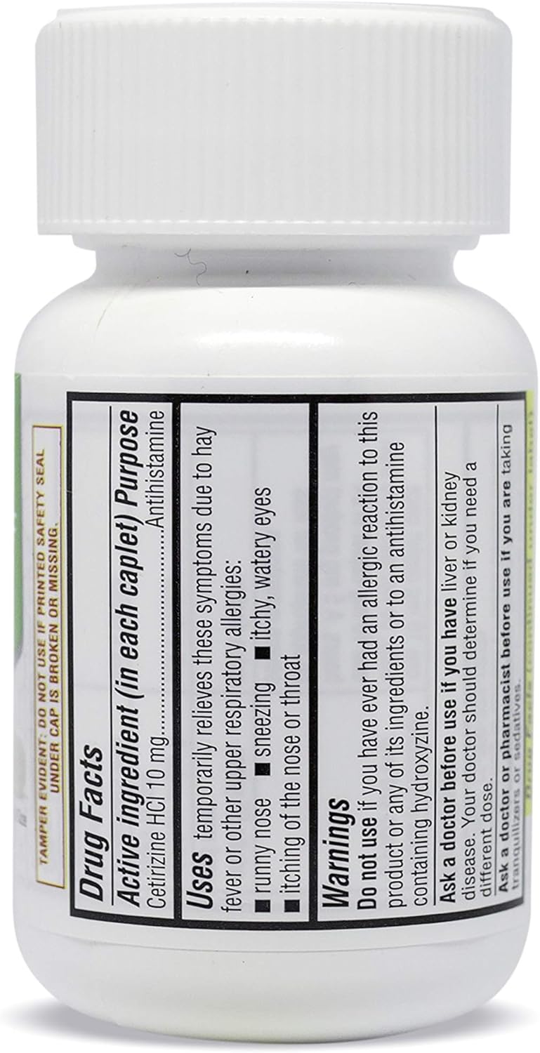 ValuMeds 24-Hour Allergy Medicine (300-Count) Antihistamine for Pollen, Hay Fever, Dry, Itchy Eyes, Allergies | Cetirizine HCl 10mg Caplets: Health & Personal Care