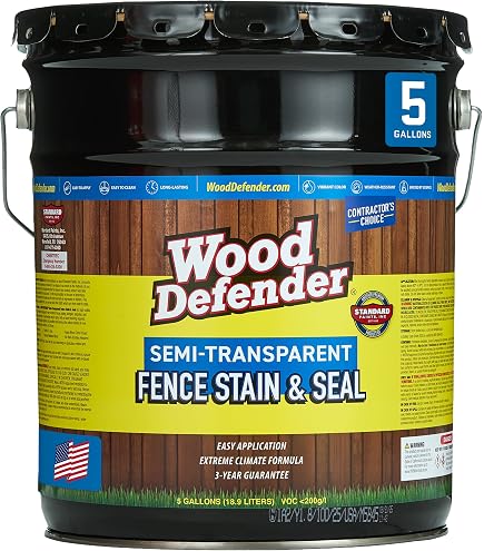 Wood Defender 200 Series Stain and Seal, Black, 5-Gallon | Sealer