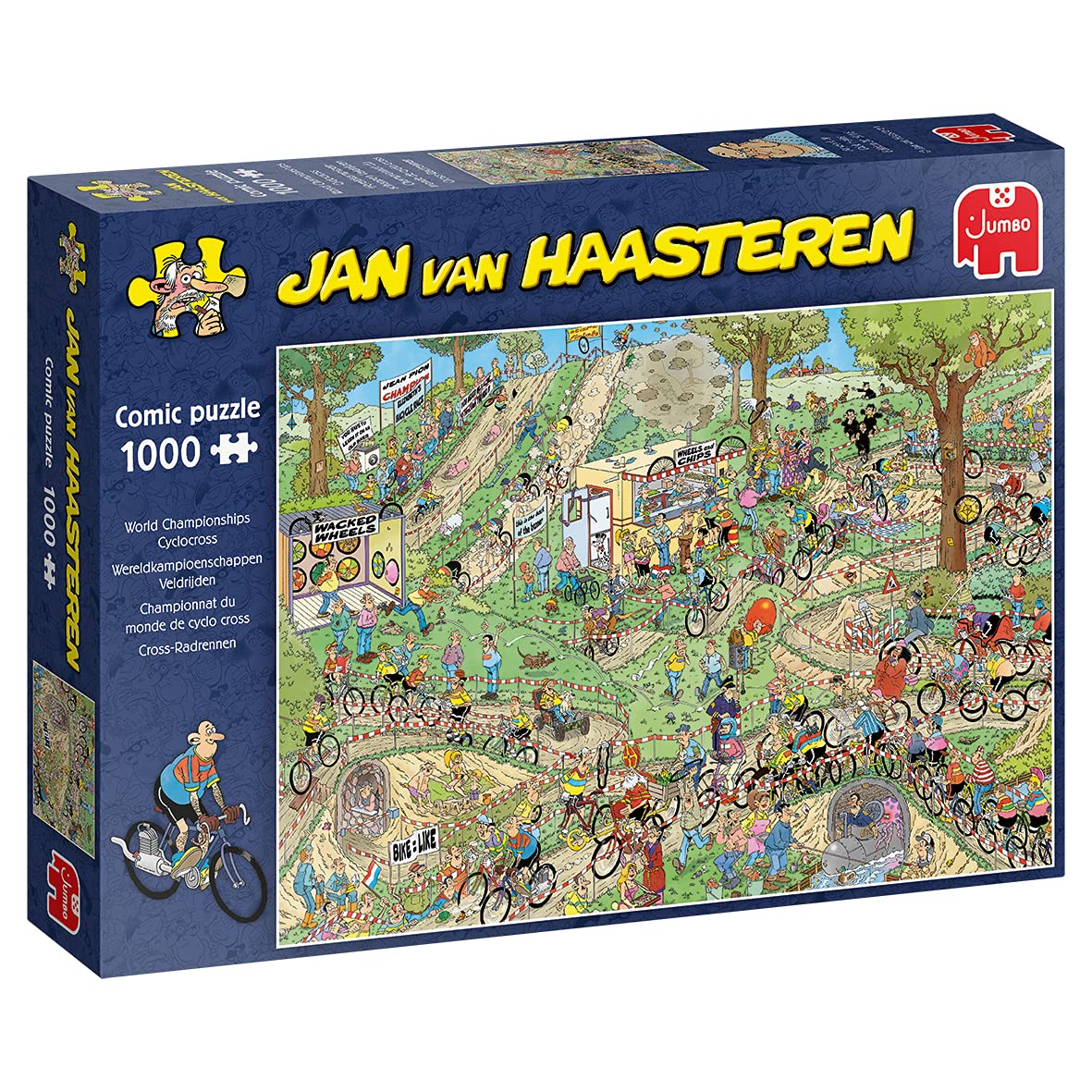Jan van Haasteren - WC Cycle Cross 1000 Piece Jigsaw Puzzle