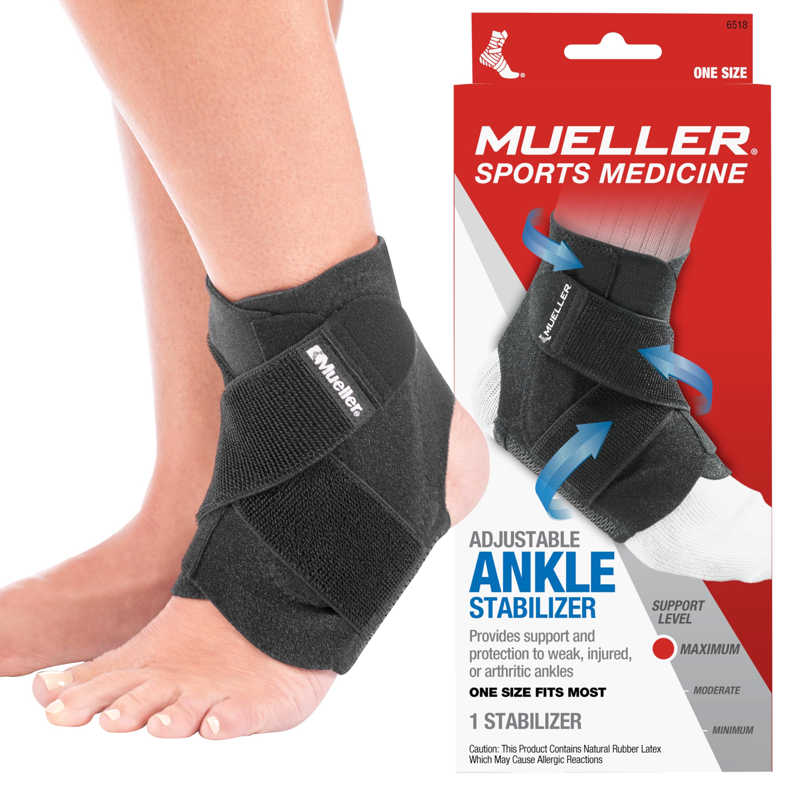 Mueller 44547 Ankle Stabilzer - OSFM, Black