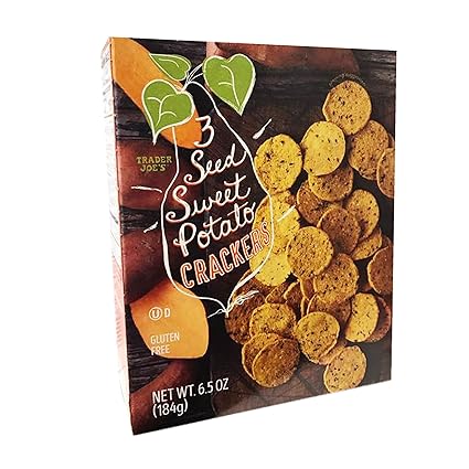 Amazon.com: Trader Joes Gluten Free 3 Seed Crackers 6.5oz (Sweet ...