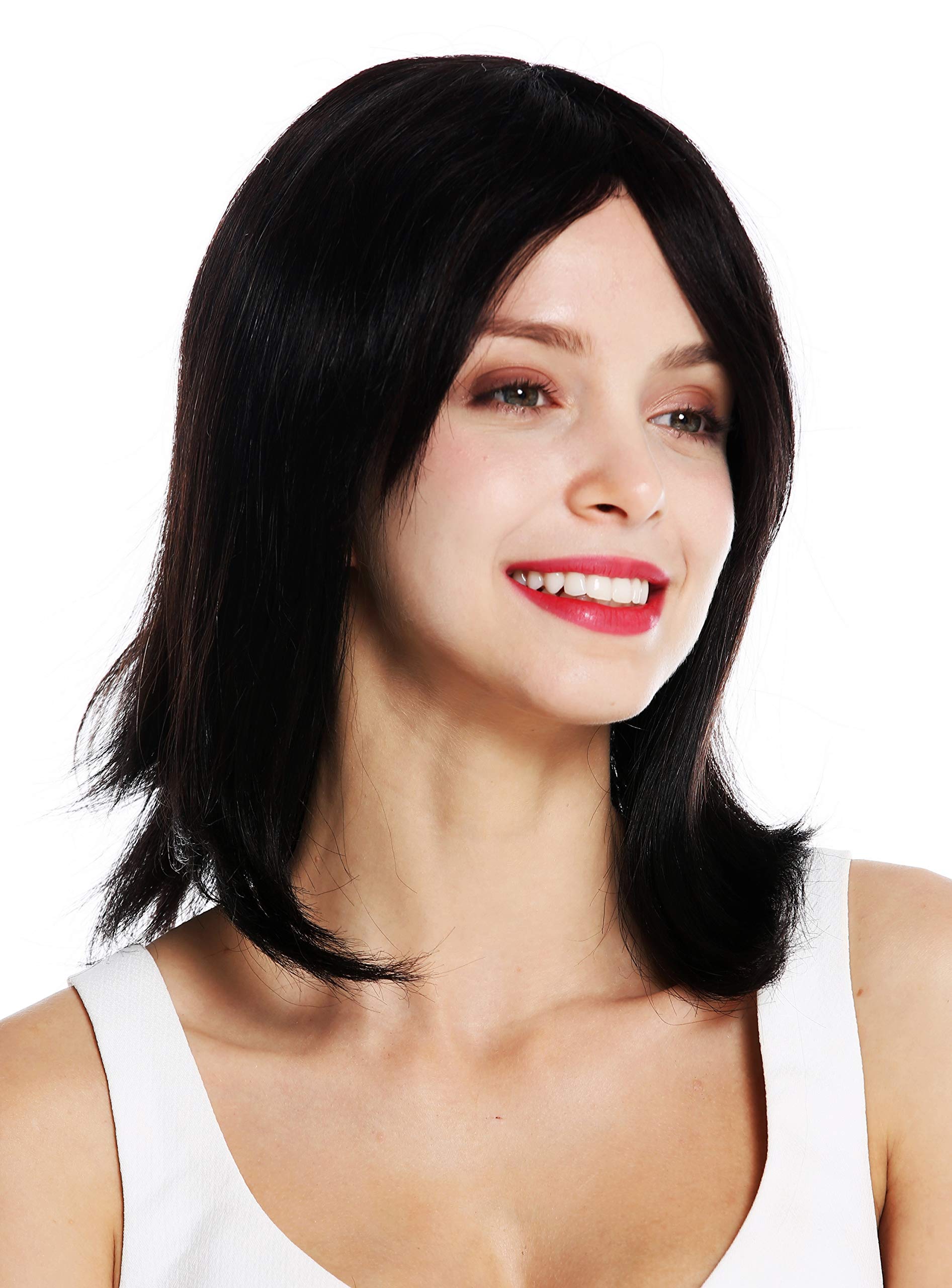 WIG ME UP - RJ-097-1B wig women's wig long bob shoulder length sleek parting black