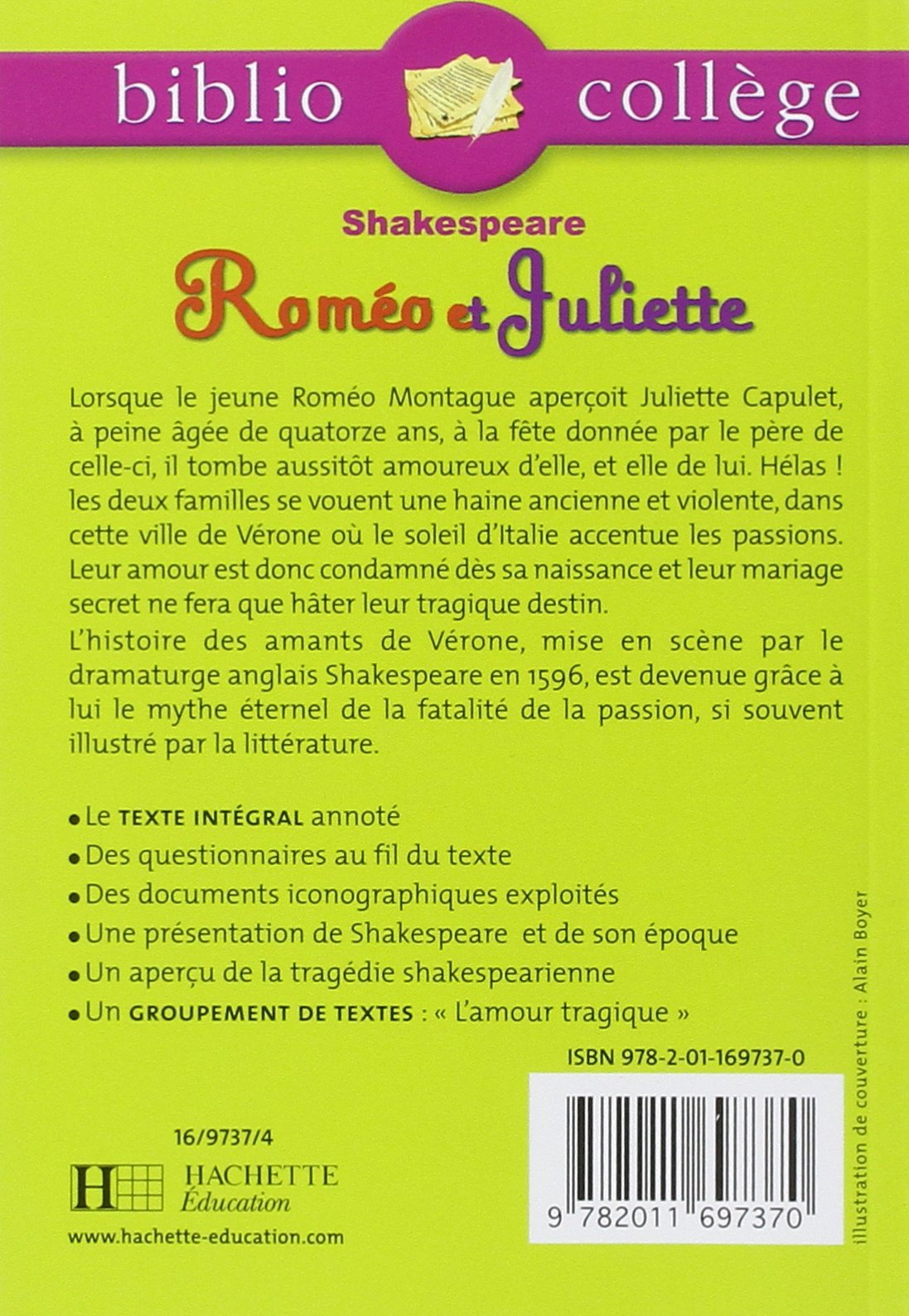 Bibliocollege Romeo Et Juliette N 71 Bibliocollege Shakespeare William 9782011697370 Amazon Com Books
