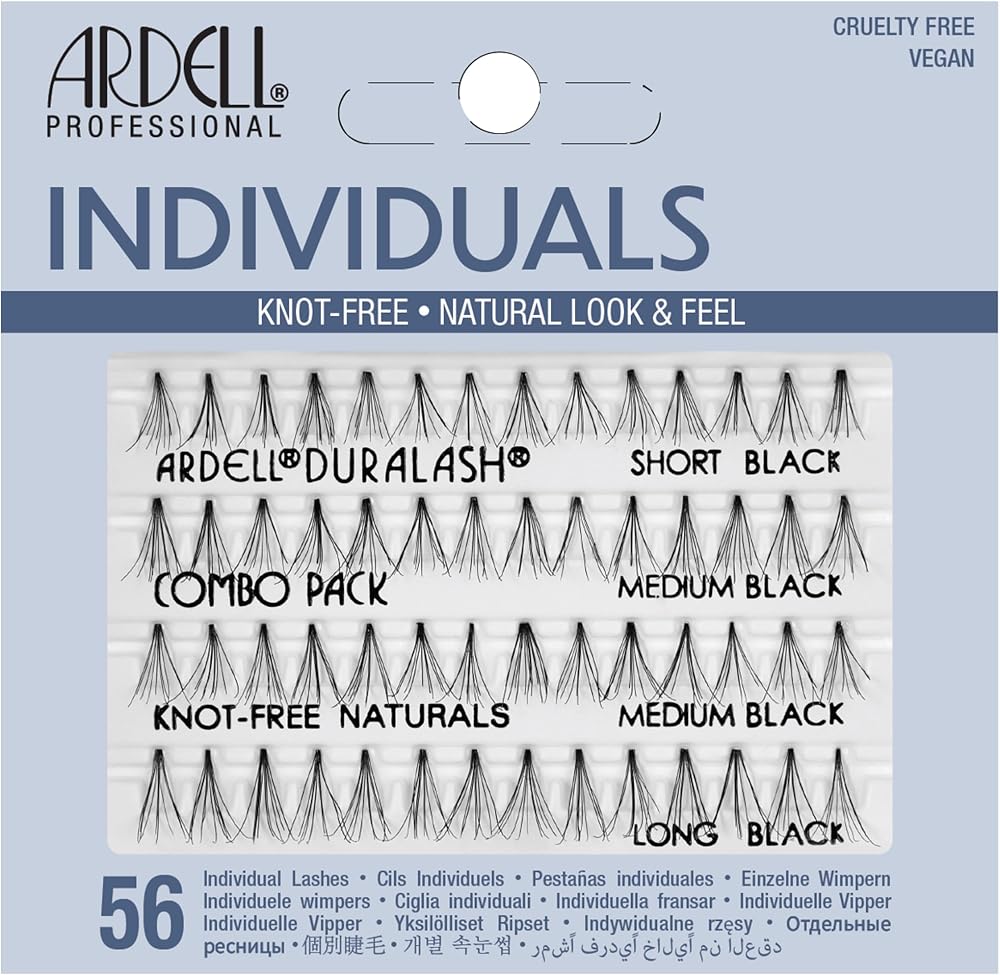 Ardell Duralash Individual Naturals Knot-Free Combo Black False Lashes