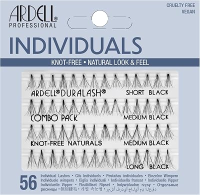 Ardell Duralash Individual Naturals Knot-Free Combo Black False Lashes