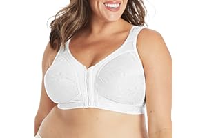 PLAYTEX Women's 18 Hour 4695 Front-Close Wirefree Bra with Flex Back
