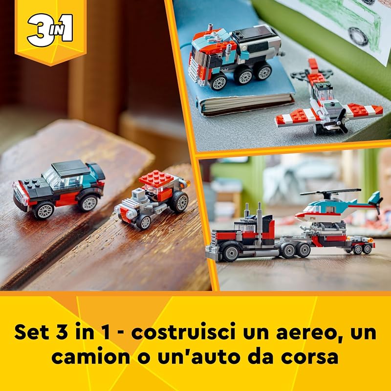 Creator 3 in 1 Autocarro con elicottero 31146