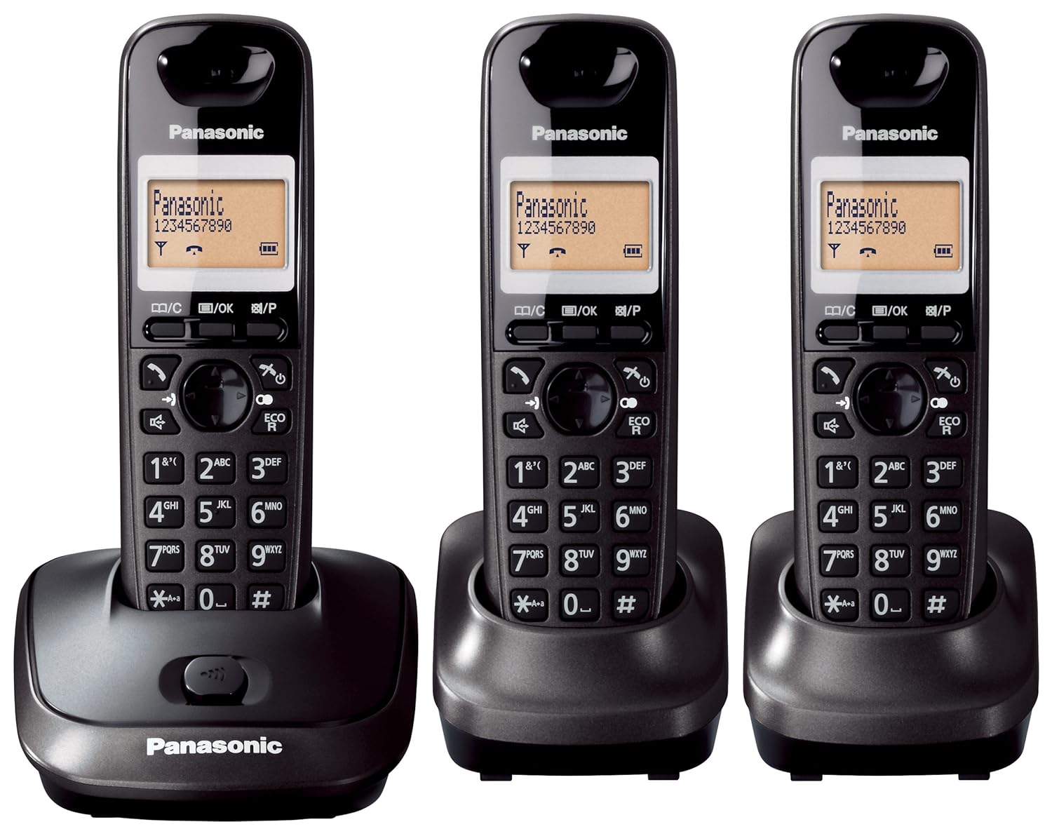 Panasonic KX-TG2513ET DECT Trio Digital Cordless Phone: Amazon.co.uk:  Electronics