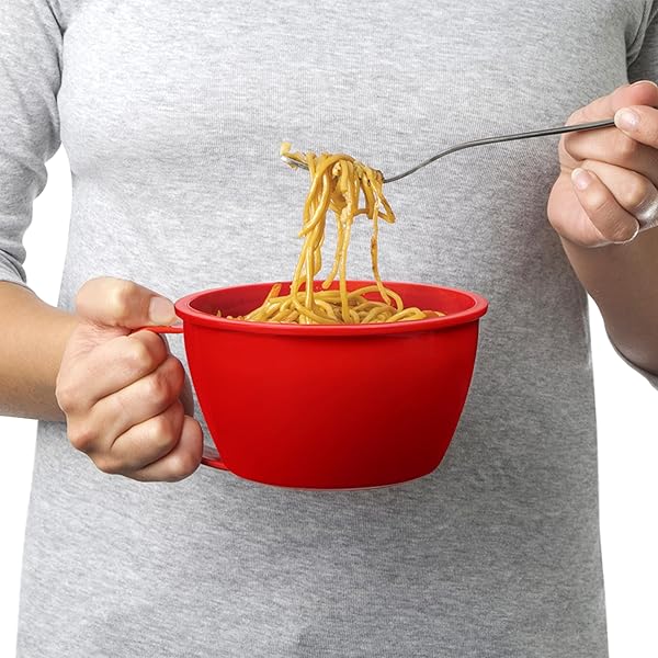 SISTEMA 1109ZS MICROWAVE COLLECTION NOODLE BOWL, 1 COUNT (PACK OF 1), RED