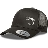 Love Sketches Embroidered Fishing Trucker Hat &ndash; Breathable Mesh Snapback Cap for Men &amp; Women, Dad Fishing Gift, Outdoor Hat