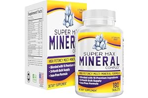 ELEVATE RECOVERY SUPPLEMENTS 3-Month Multimineral Supplement (Iron Free) Natural Multiminerals | High-Potency Multi Mineral Supplements (15-in-1) Blended Minerals Formula | Mineral Complex | 90-Day Bulk Supply | 180 Tablets